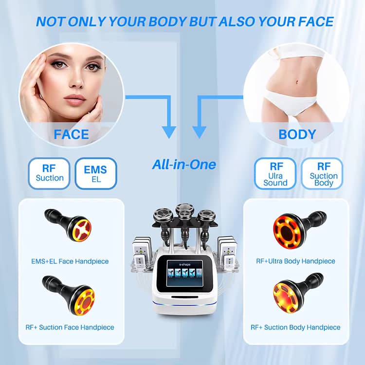 6-in-1 Cavitation Lipo Laser Machine - SNKOO BEAUTY